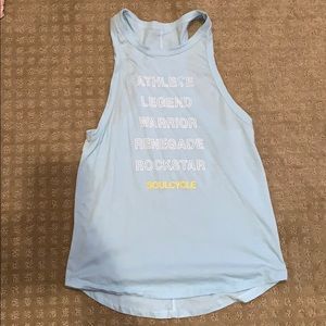 Baby blue soulcycle tank medium athlete legend